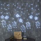 Гирлянда «Бахрома» 2.4 × 0.9 м с насадками «Олень», IP20, прозрачная нить, 138 LED, свечение белое, 8 режимов, 220 В, УЦЕНКА - Фото 7