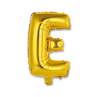 Шар фольгированный 14" "Буква Е", индивидуальная упаковка, цвет золотой - Фото 1