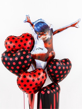Воздушный шар фольгированный 33" «Леди Баг», 2-сторонний