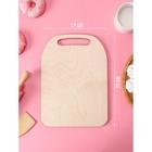 Доска разделочная деревянная Доляна «Таблица калорий», 29×21 см - Фото 2