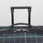 Чемодан малый с расширением, отдел на молнии, наружный карман, 2 колеса, цвет коричневый - Фото 5