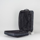 Чемодан малый с расширением, отдел на молнии, наружный карман, 2 колеса, цвет коричневый - Фото 6