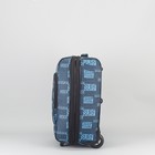 Чемодан малый с расширением, отдел на молнии, наружный карман, 2 колеса, цвет синий - Фото 2