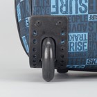 Чемодан малый с расширением, отдел на молнии, наружный карман, 2 колеса, цвет синий - Фото 4