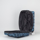 Чемодан малый с расширением, отдел на молнии, наружный карман, 2 колеса, цвет синий - Фото 6