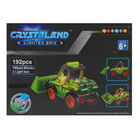 Светящийся конструктор Crystaland «Трактор с ковшом», 192 детали - Фото 4