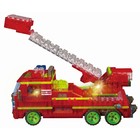 Светящийся конструктор Crystaland «Пожарная машина», 318 деталей - Фото 2
