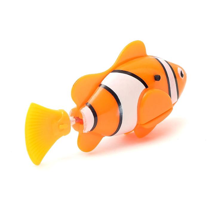 Аквариумная рыбка «Клоун», плавает в воде, работает от батареек - фото 1905436465