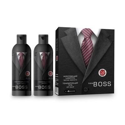 Подарочный набор косметики Q.P. №1114 new boss: шампунь, 250 мл + гель для душа, 250 мл