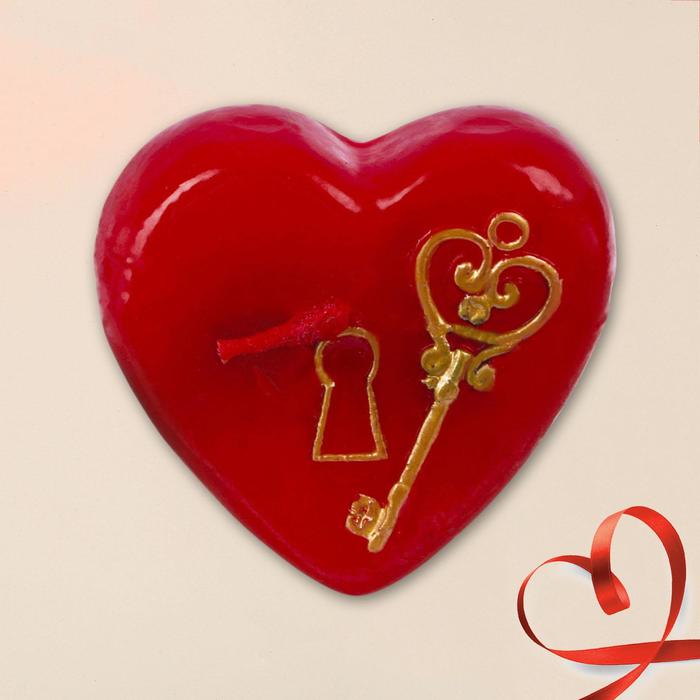 Свеча формовая «Ключ от сердца», 5 см - Фото 1