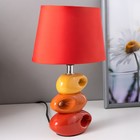 Светильник "Желание" красно-оранжевый 1x25W E14 12,5x19,5x31 см RISALUX - Фото 4