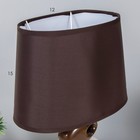Светильник "Желание" коричнево- белый 1x25W E14 12,5x19,5x31 см RISALUX 2562935