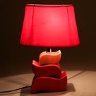 Светильник "Волны" красно-оранжевый 1x25W E14 17x24,5x35 см - Фото 2