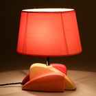 Лампа настольная с абажуром Е14 40Вт "Эклектика" жёлто-оранжево-персиковая 30,5х25,5х18 см - Фото 2