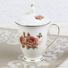 Кружка «Чайная роза», с керамической крышкой - Фото 1