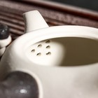 Набор для чайной церемонии керамический «Нежный цветок», 7 предметов: чайник 180 мл, 6 чашек 70 мл, цвет белый - Фото 7