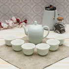 Набор для чайной церемонии "Белоснежность", 7 предметов: чайник 250 мл, 6 чашек 50 мл - Фото 1