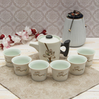 Набор для чайной церемонии "Аленький цветочек", 7 предметов: чайник 150 мл, чашка 30 мл - Фото 1