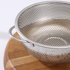 Дуршлаг «Марко», d=19 см, две ручки, нержавеющая сталь, хромированный - Фото 3