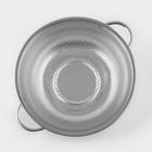 Дуршлаг Доляна «Марко», d=25.5 см, две ручки, нержавеющая сталь - Фото 2