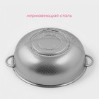 Дуршлаг Доляна «Марко», d=31.5 см, две ручки, нержавеющая сталь, хромированный - Фото 3