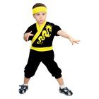 Карнавальный костюм "Ниндзя: Жёлтый дракон", велюр, комбинезон, шапка, рост 98-104 см, 1,5-3,5 года - Фото 1