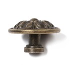 Ручка кнопка ТУНДРА VINTAGE 005, цвет старое серебро (комплект 20 шт) - фото 23812144