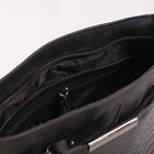 Сумка женская, отдел с перегородкой на молнии, 2 наружных кармана, цвет чёрный - Фото 3