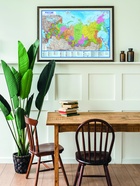 Карта России политико-административная, 101×70 см, 1:8.5 млн, интерактивная, ламинированная - Фото 8