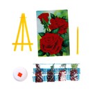 Алмазная мозаика с частичным заполнением на подставке «Розы», 13 х 19 см, картон - Фото 3
