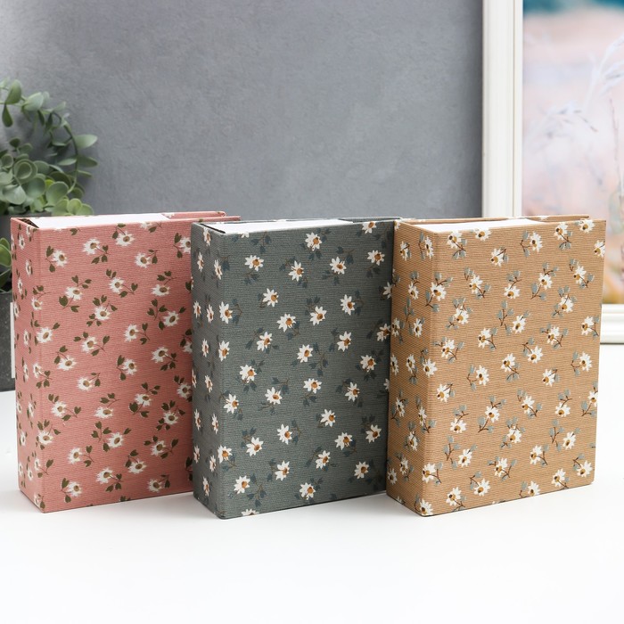 Фотоальбом для фотографий на 100 фото 10×15 см «Ромашки», 16.5×12.5×5 см, МИКС - Фото 1