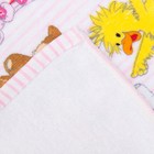 Салфетка махровая "Хорошие друзья" (розовая), 25х25см, махра 340г/м, хл100 - Фото 3