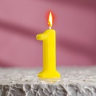 Свеча в торт на шпажке, цифра 1, МИКС, 4.5х2.5 см - Фото 3