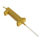 Свеча в торт на шпажке «Цифра 1», золотая, 4.5×2.5 см - Фото 4