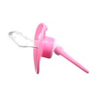 Соска - пустышка ортодонтическая Крошка Я, силикон, от 6 мес., с колпачком, розовый - Фото 7