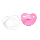 Соска - пустышка ортодонтическая Крошка Я, силикон, от 6 мес., с колпачком, розовый - Фото 5