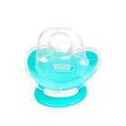Соска - пустышка ортодонтическая Крошка Я, силикон, от 6 мес., с колпачком, бирюзовый - Фото 11