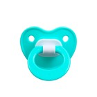 Соска - пустышка ортодонтическая Крошка Я, силикон, от 6 мес., с колпачком, бирюзовый - Фото 4