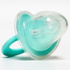Соска - пустышка ортодонтическая Крошка Я, силикон, от 6 мес., с колпачком, бирюзовый - Фото 5