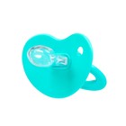 Соска - пустышка ортодонтическая Крошка Я, силикон, от 6 мес., с колпачком, бирюзовый - Фото 8