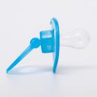 Соска - пустышка силиконовая классическая Крошка Я, от 0 мес., с колпачком, голубой - Фото 4