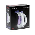 Отпариватель Centek CT-2380, ручной, 800 Вт, 330 мл, 15 г/мин, шнур 2 м, бело-фиолетовый - Фото 10