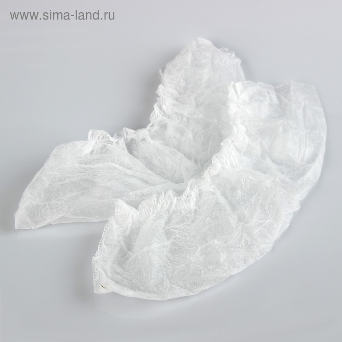 Носки одноразовые медицинские 360×120 м спандбонд белый м 17 г/м², 25 пар/уп - Фото 1