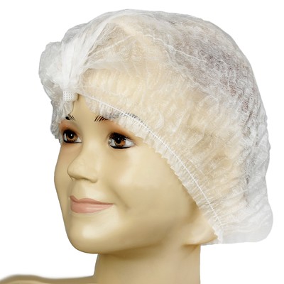 Шапочка медицинская «Шарлотта» 12 г/м² белая 50 шт./уп