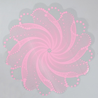 Салфетка для цветов "Бусинка", розовый, диаметр 60 см - Фото 1