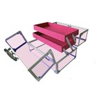 Кейс для косметических принадлежностей, 270x170x175 мм, цвет розовое стекло - Фото 1