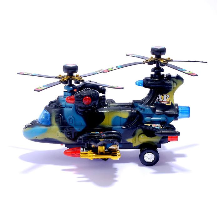 Вертолет «Воздушный бой», работает от батареек, световые и звуковые эффекты - фото 1905311268