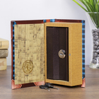 Шкатулка книга - сейф «Денег много не бывает», дерево и искусственная кожа, с замком, 17×11×5 см - Фото 2