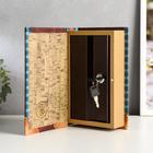 Шкатулка книга-сейф «Денег много не бывает», дерево и искусственная кожа, с замком, 21×13×5 см - Фото 3