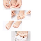 Корректоры - разделители для пальцев ног, 4 разделителя, силиконовые, 8 × 3 см, пара, цвет белый - Фото 4
